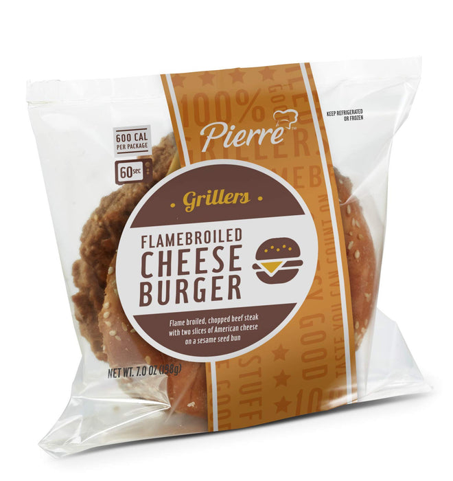 Advance Pierre Flamebroiled Jumbo Cheeseburger 7.0 oz 12-Count Wholesale Pack
