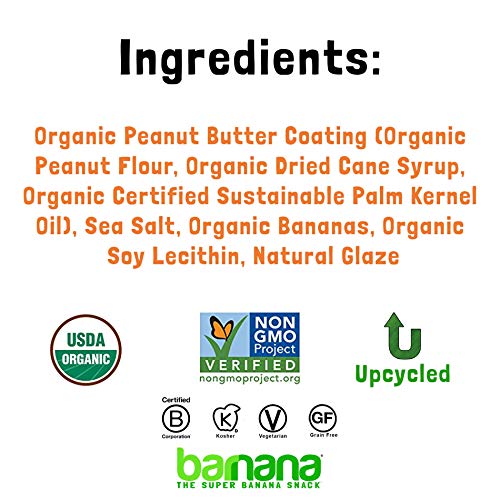 Barnana Organic Chewy Banana Bites, Peanut Butter Banana Flavor, 3.5 Ounce Bag