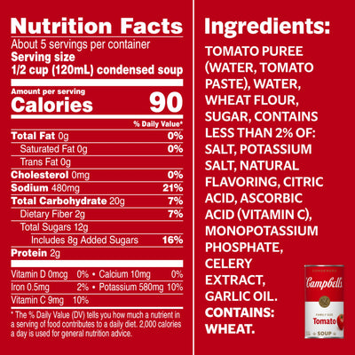 Campbell's Condensed Tomato Soup, 23.2 Ounce Can (Pack of 12)