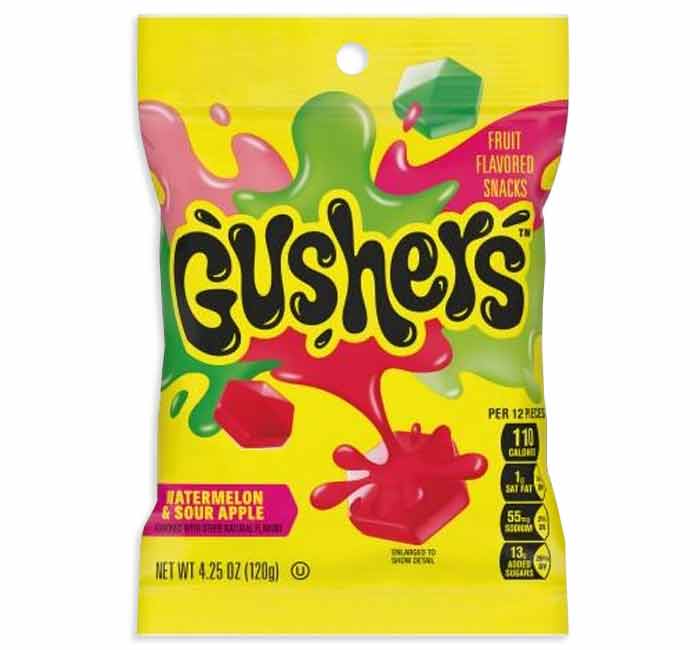 Gushers Watermelon Apple Peg Bag 4 oz