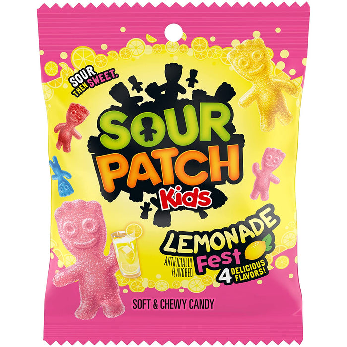 Sour Patch Kids Lemonade Fest Soft Chewy Candy 8oz Bag Wholesale
