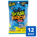 Sour Patch Kids Blue Raspberry Soft Chewy Candy 8-Ounce 12-Pack Wholesale
