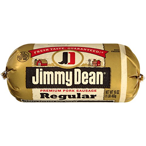 Jimmy Dean Premium Pork Regular Sausage Roll, 16 oz (Pack of 12)
