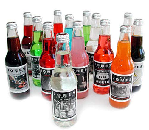 Jones Soda Blue Bubblegum Flavored 12oz Glass Bottles 12-Pack Wholesale