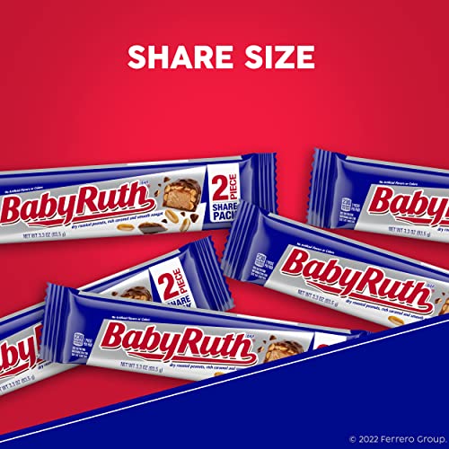 Baby Ruth Milk Chocolate Candy Bars 3.3-oz Wholesale Pack of 18