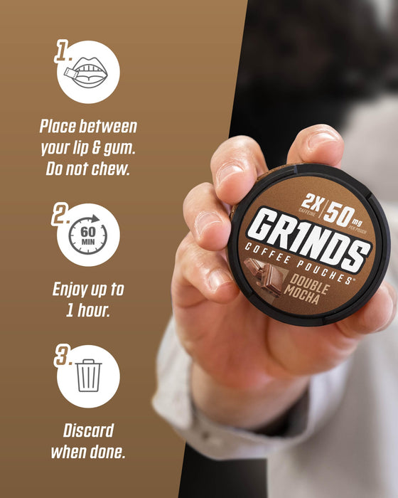 Grinds Double Mocha 5 Per Box