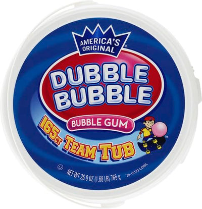 Dubble Bubble 165 Count Tub Bubble Gum