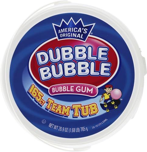 Dubble Bubble 165 Count Tub Bubble Gum