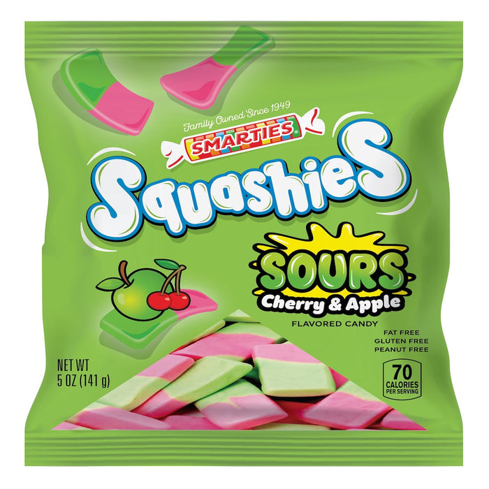 Smarties Squashies Sour Cherry Apple Peggable Bag