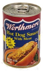 Worthmore Hot Dog Sauce with Meat, 10-ounce Can (Pack of 24)