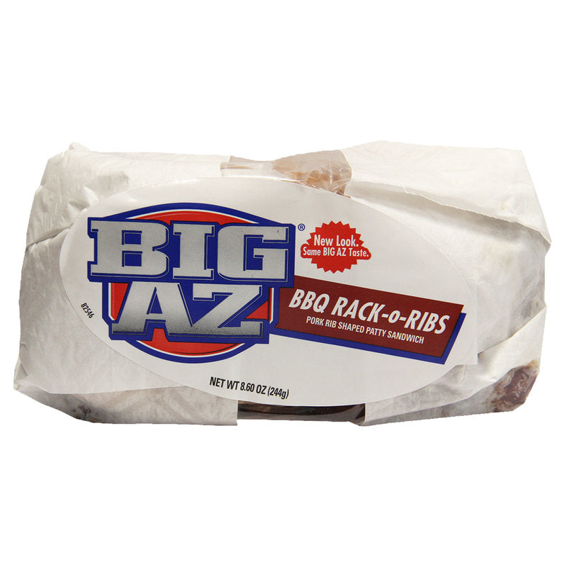 Big AZ BBQ Rack-O-Ribs Pork Sandwich - 8 Count