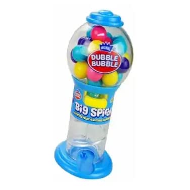 Kidsmania Dubble Bubble Big Spiral Mini Gumball Dispenser- Case of 12