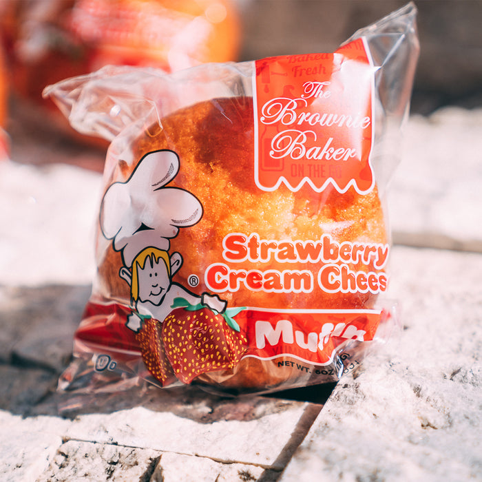 The Brownie Baker Muffin Strawberry Cream Cheese 6 oz (Pack of 6)