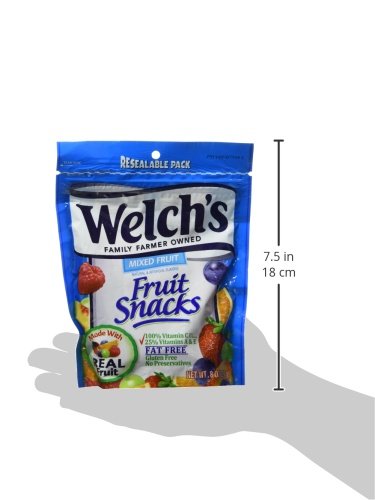 Welch's Mixed Fruit Snacks, Real Fruit Juice, 8 oz Peg Bag