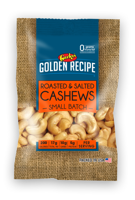 Gurley's Golden Recipe Cashews Fancy Whole 2.75 oz
