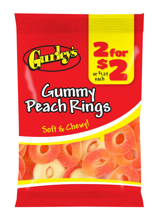 Gurley's Gummi Peach Ring (Pack of 12)