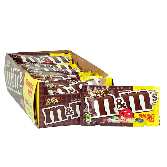 M&M's Minis Mega Tube Chocolate Candy 24 Pack Box