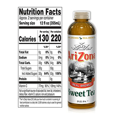 AriZona Premium Brewed Southern Style Sweet Tea, 20 Fl Oz (Pack of 24)