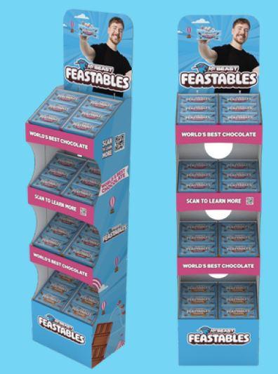 Feastables Floor Disp 60 g 192 Per Floor Display