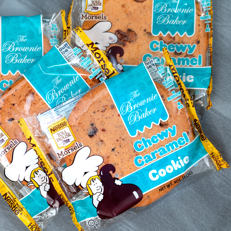 Brownie Baker Chewy Caramel Cookie, Pack of 12