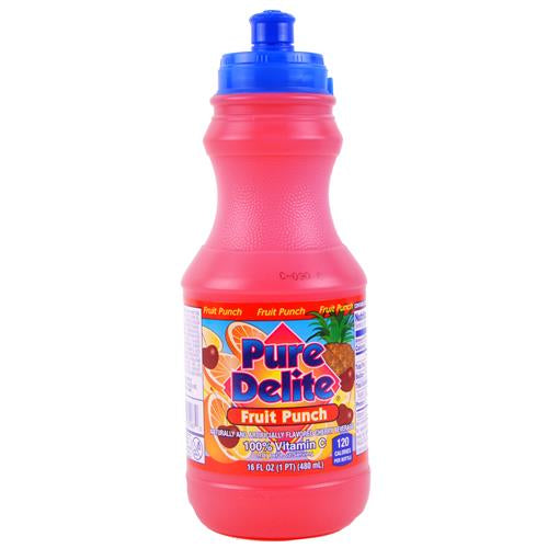 Pure Delite Fruit Punch 16z Btl 24 Per Case