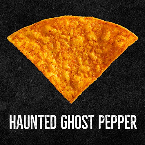 Paqui Haunted Ghost Pepper Spicy Tortilla Chips, Gluten Free Chips, Non-GMO Chips, Flavored Tortilla Chips, 6ct, 2 oz Individual Snack Sized Bags,2 Ounce (Pack of 6)