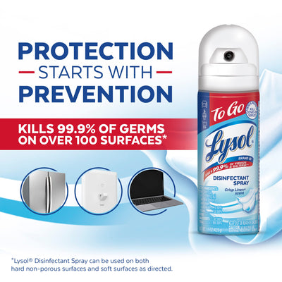 Lysol Disinfectant Spray To-Go 1.5 oz (Pack of 12)