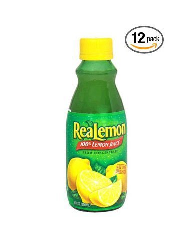 ReaLemon 100% Lemon Juice from Concentrate 8-Ounce Bottles 12-Pack Wholesale