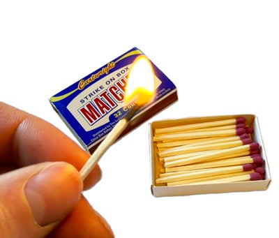 Cartwright, Strike On Box Pocket Matches, Premium Quality, 32 Count, for Fires, Candles, Camping & Outdoors - 10 Pack (1)