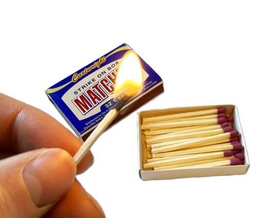 Cartwright, Strike On Box Pocket Matches, Premium Quality, 32 Count, for Fires, Candles, Camping & Outdoors - 10 Pack (1)