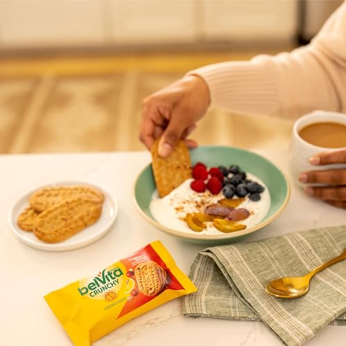 belVita Cranberry Orange Breakfast Biscuits, 8 Packs (4 Biscuits Per Pack)