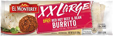 El Monterey XXL Beef & Bean Red Hot Burritos 9.5 oz 12-Pack Wholesale