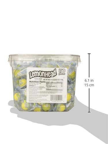 Lemonhead Candy, Jar (Pack of 150)