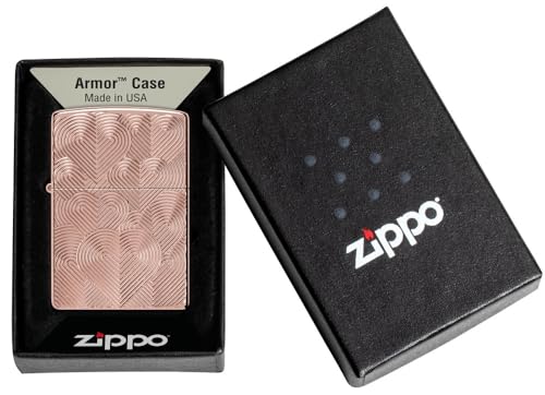 Zippo Lighter Hearts Design High Polish Rose
