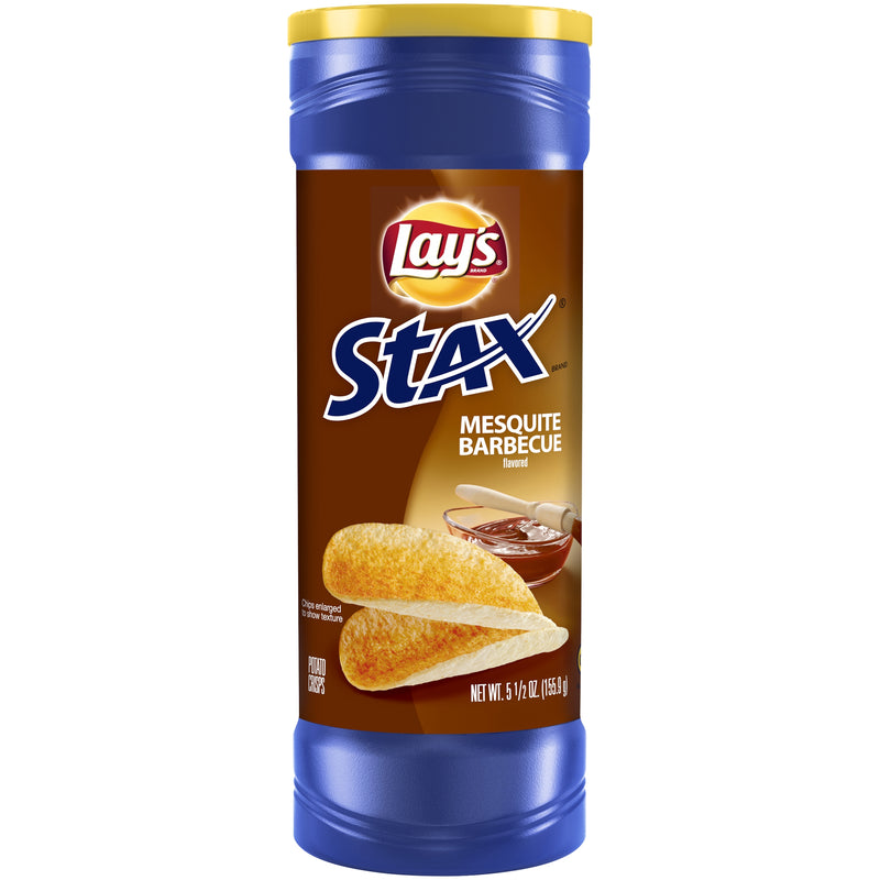 Lays Staqx Mesquite BBQ, 5.5 oz (Pack of 17)