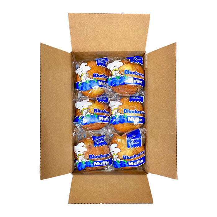 The Brownie Baker Blueberry Muffins 6 oz 6-Pack Wholesale