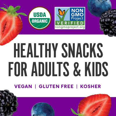 Noka Superfood Fruit Smoothie Pouches, Super Berry with Immune Support, Healthy Snacks with Elderberry, Flax Seed, Plant Protein, and Prebiotic Fiber, Gluten Free and Vegan, 4.22 oz, 6 Count