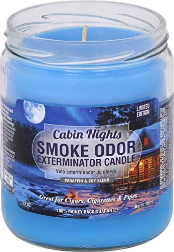 Smoke Odor Exterminator Candle Jar, Cabin Nights Scent, 13 oz (Pack of 12)