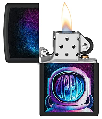 Zippo Collectible Astronaut Theme Lighter, Unique Space Design - 49773