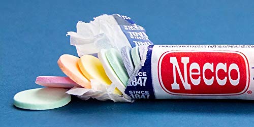 Necco, The Original Candy Wafers, 2 Ounce Rolls - 24 Count Display Pack (24 Count)