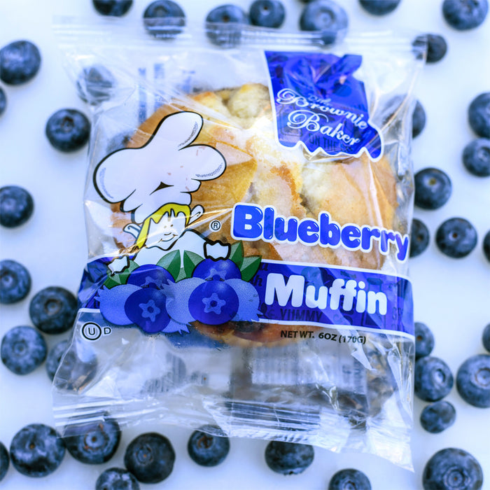 The Brownie Baker Blueberry Muffins 6 oz 6-Pack Wholesale