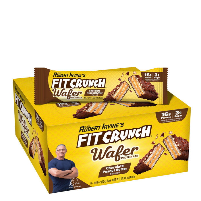 Fit Crunch Wafer Choc Pnt Btr 45 g 9 Per Box
