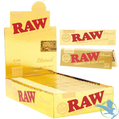 RAW Ethernal 1 1/4 Rolling Papers, Gold Edition (Pack of 50)