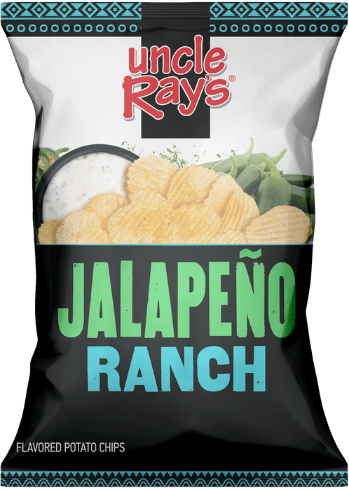Uncle Ray's Jalapeno Ranch Potato Chips 3 oz 12-Count Wholesale Pack
