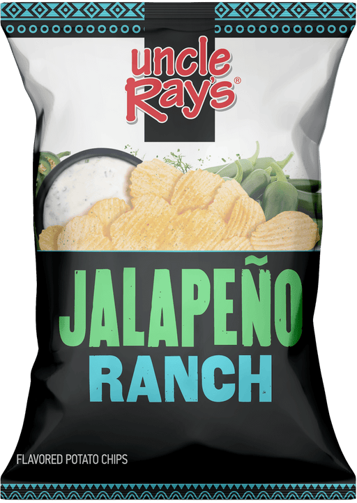 Uncle Ray's Jalapeno Ranch Potato Chips 3 oz 12-Count Wholesale Pack