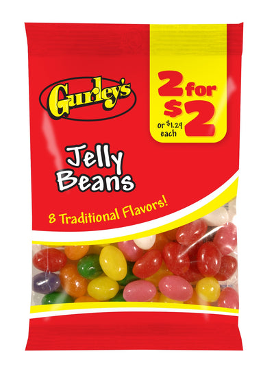 Gurley's Assorted Jelly Beans, Bursting with Fruit Flavors (Pack of 12)