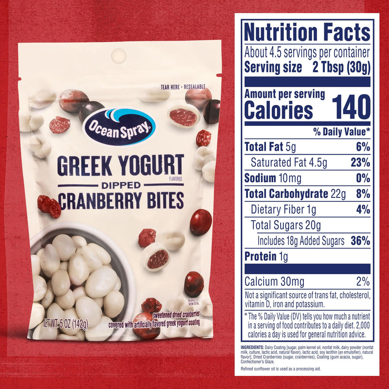 O/spray Cranby Bites Yogurt 5 oz 12 Per Case