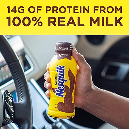 Nesquik 1% Chocolate Milk RTD 14 oz 12-Count Wholesale Case