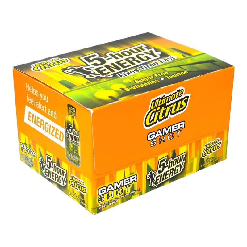 5 Hour Energy Extra Citrus Gamer Boxes 12ct