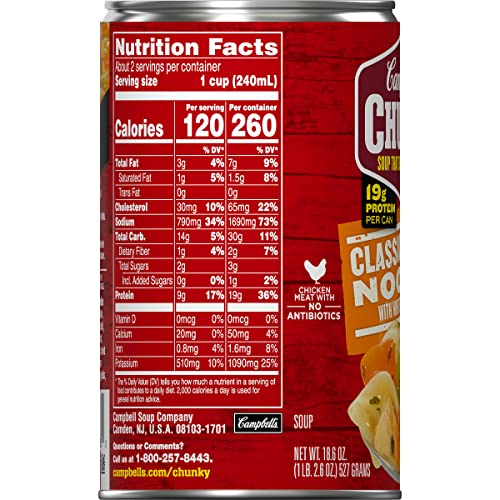 Campbell's Chunky Chicken Noodle Soup 19 oz Can